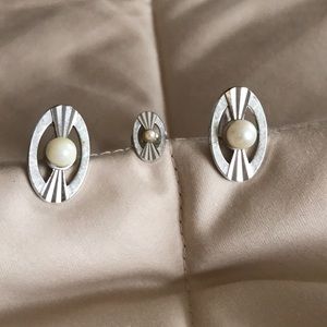 SWANK cuff links with tie tack